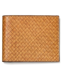 Jack Spade Woven Leather Bi-fold Wallet
