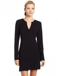 Calvin Klein Women's Essentials Long Sleeve Night Dress, Black, Medium