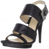 Calvin Klein Women's Adella Mini Square Platform Sandal,Black,7 M US