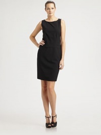 This sleeveless, stretch wool sheath features striking seams and offers an undeniably chic look. BoatneckSleevelessWaist dartsConcealed back zipperFully linedAbout 22 from natural waist96% virgin wool/4% elastaneDry cleanImported Model shown is 5'10 (177cm) wearing US size 4. This sleeveless, stretch wool sheath features striking seams and offers an undeniably chic look. BoatneckSleevelessWaist dartsConcealed back zipperFully linedAbout 22 from natural waist96% virgin wool/4% elastaneDry cleanImported Model shown is 5'10 (177cm) wearing US size 4.
