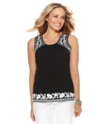 Add a handcrafted touch to your wardrobe with this Charter Club petite top, rendered in breezy cotton and featuring embroidered accents. (Clearance) Add a handcrafted touch to your wardrobe with this Charter Club petite top, rendered in breezy cotton and featuring embroidered accents. (Clearance)