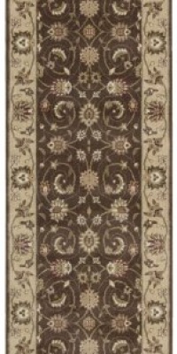 Nourison Zanibar Floral Traditional Brown 2.3-Feet by 8-Feet Polyacrylic Runner Rug Nourison Zanibar Floral Traditional Brown 2.3-Feet by 8-Feet Polyacrylic Runner Rug