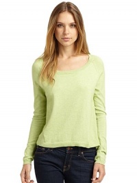 THE LOOKRibbed knit trimRaglan sleevesBanded hemTHE FITAbout 21 from shoulder to hemTHE MATERIALCashmere/cottonCARE & ORIGINDry cleanImportedModel shown is 5'9 (175cm) wearing US size Small. THE LOOKRibbed knit trimRaglan sleevesBanded hemTHE FITAbout 21 from shoulder to hemTHE MATERIALCashmere/cottonCARE & ORIGINDry cleanImportedModel shown is 5'9 (175cm) wearing US size Small.