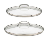Cuisinart 71-2228CG Chef's Classic Stainless 2-Piece Glass Lid Set Cuisinart 71-2228CG Chef's Classic Stainless 2-Piece Glass Lid Set