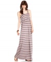 Perfect for a laidback summer look, this striped Bar III maxi dress is super stylish for casual days!