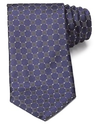 The pattern of this lavish silk tie from Canali creates depth and dimension to your professional attire, perfect for a major office presentation. The pattern of this lavish silk tie from Canali creates depth and dimension to your professional attire, perfect for a major office presentation.