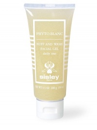 Phyto Blanc Buff and Wash Facial Gel. Transluscent gel with micro-polishing granules cleans and exfoliates the face to help even out skin tone. With extracts of white mulberry, lemon, and essential lavendar oil, Phyto Blanc Facial Gel inhibits melanin formation, exfoliates dead surface cells and clarifies the complexion without disturbing the skin's PH. Use daily with Phyto Blanc Toner for best results. For all skin types. 3.5 oz. tube. Phyto Blanc Buff and Wash Facial Gel. Transluscent gel with micro-polishing granules cleans and exfoliates the face to help even out skin tone. With extracts of white mulberry, lemon, and essential lavendar oil, Phyto Blanc Facial Gel inhibits melanin formation, exfoliates dead surface cells and clarifies the complexion without disturbing the skin's PH. Use daily with Phyto Blanc Toner for best results. For all skin types. 3.5 oz. tube.