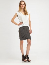 Start a movement with inimitable draping and effortless styling. Lengthy staple has a single front patch pocket and cap sleeves. ScoopneckCap sleevesSingle front patch pocketLonger length hits below the hipsRayonHand washImportedModel shown is 5'9 (175cm) wearing US size Small. Start a movement with inimitable draping and effortless styling. Lengthy staple has a single front patch pocket and cap sleeves. ScoopneckCap sleevesSingle front patch pocketLonger length hits below the hipsRayonHand washImportedModel shown is 5'9 (175cm) wearing US size Small.