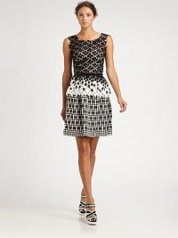 Textural silk woven in a graphic diamond pattern defines this full-skirted silhouette.Gingham waistbandFull skirtConcealed side zipAbout 20 from natural waistSilkDry cleanMade in USA of imported fabricModel shown is 5'11 (180cm) wearing US size 2. Textural silk woven in a graphic diamond pattern defines this full-skirted silhouette.Gingham waistbandFull skirtConcealed side zipAbout 20 from natural waistSilkDry cleanMade in USA of imported fabricModel shown is 5'11 (180cm) wearing US size 2.