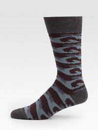 A signature camo print never looked so cool, than this wardrobe essential with modern military inpiration.Mid-calf height80% cotton/20% nylonMachine washImported of Italian fabric A signature camo print never looked so cool, than this wardrobe essential with modern military inpiration.Mid-calf height80% cotton/20% nylonMachine washImported of Italian fabric
