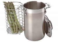 All-Clad Stainless Asparagus Pot with Steamer Basket All-Clad Stainless Asparagus Pot with Steamer Basket