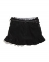 GUESS Kids Girls Belted Beverly Shorts, BLACK (6)