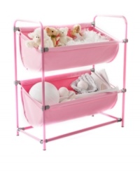 Just your sort of solution! Make sense of your child's space with these oversized, stacked double bins in a durable, bright fabric that holds up in the midst of your little one's busyness. Perfect for holding toys, books, accessories and more, this sorter has an open design that encourages kids to put their own toys away and saves space in any sized room. Just your sort of solution! Make sense of your child's space with these oversized, stacked double bins in a durable, bright fabric that holds up in the midst of your little one's busyness. Perfect for holding toys, books, accessories and more, this sorter has an open design that encourages kids to put their own toys away and saves space in any sized room.