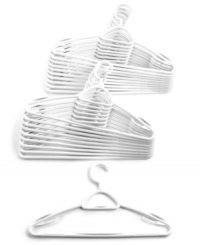 Hang on-the smart solution to cleaning up your closet has arrived. Innovative non-slip hangers with swivel hooks keep clothes in order and off the floor. A shoulder, pant and accessory bar put every garment and detail in its place. Hang on-the smart solution to cleaning up your closet has arrived. Innovative non-slip hangers with swivel hooks keep clothes in order and off the floor. A shoulder, pant and accessory bar put every garment and detail in its place.