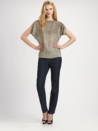 Chic, crinkled silk gives this design just the right amount of texture to make a lasting first impression.BoatneckDolman sleevesAbout 25 from shoulder to hemSilkHand washImported of Italian fabricModel shown is 5'11½ (181cm) wearing US size 4. Chic, crinkled silk gives this design just the right amount of texture to make a lasting first impression.BoatneckDolman sleevesAbout 25 from shoulder to hemSilkHand washImported of Italian fabricModel shown is 5'11½ (181cm) wearing US size 4.