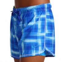 Nike Women's Printed 2-1 Phantom w/Compression Briefs Shorts-Blue-XS Nike Women's Printed 2-1 Phantom w/Compression Briefs Shorts-Blue-XS