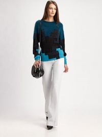 Tailored with a '70s silhouette, this wool-blend favorite has unique rolled cuffs and front-to-back pleating. Tab closureFront zipperRolled cuffsBack besom pocketsRise, about 10Inseam, about 3573% viscose/24% virgin wool/3% elastaneDry cleanImported of Italian fabricModel shown is 5'10 (177cm) wearing US size 2. Tailored with a '70s silhouette, this wool-blend favorite has unique rolled cuffs and front-to-back pleating. Tab closureFront zipperRolled cuffsBack besom pocketsRise, about 10Inseam, about 3573% viscose/24% virgin wool/3% elastaneDry cleanImported of Italian fabricModel shown is 5'10 (177cm) wearing US size 2.