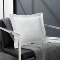 Lauren Suite by Ralph Lauren Bedding White Pique Square Monogram Throw Pillow; 18 x 18 in. Lauren Suite by Ralph Lauren Bedding White Pique Square Monogram Throw Pillow; 18 x 18 in.