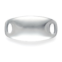 Symmetrical, shallow palette for serving. Each Nambé piece is an achievement of precision, balance and function. Nambé's proprietary metal alloy is renowned for its ability to retain heat. Symmetrical, shallow palette for serving. Each Nambé piece is an achievement of precision, balance and function. Nambé's proprietary metal alloy is renowned for its ability to retain heat.