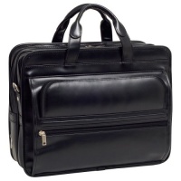 McKleinUSA ELSTON 86485 Black Leather Double Compartment Laptop Case McKleinUSA ELSTON 86485 Black Leather Double Compartment Laptop Case