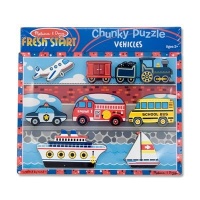 Melissa & Doug Vehicles Chunky Wooden Puzzle Melissa & Doug Vehicles Chunky Wooden Puzzle