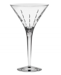 Style and quality go hand-in-hand in the Modern Love martini glass, featuring dishwasher-safe crystal with a delicate cut motif by Monique Lhuillier. Style and quality go hand-in-hand in the Modern Love martini glass, featuring dishwasher-safe crystal with a delicate cut motif by Monique Lhuillier.