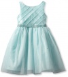 Sweet Heart Rose Girls 2-6X Sequin Special Occasion Dress, Aqua, 5