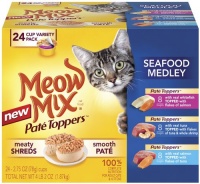 Meow Mix Pate Toppers Seafood Medley, 24-Count Meow Mix Pate Toppers Seafood Medley, 24-Count