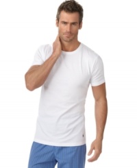 Made from soft cotton jersey, these form fitting solid t-shirts by Polo Ralph Lauren will provide you with all day comfort. Always great worn solo or as a layer for added warmth. Made from soft cotton jersey, these form fitting solid t-shirts by Polo Ralph Lauren will provide you with all day comfort. Always great worn solo or as a layer for added warmth.
