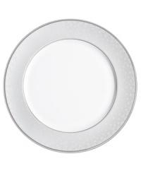 A flurry of tiny raised bows in differing sizes adds a delicate, yet definite, contrast to the rest of the Pointe d'esprit dinnerware collection. A flurry of tiny raised bows in differing sizes adds a delicate, yet definite, contrast to the rest of the Pointe d'esprit dinnerware collection.