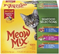Meow Mix Seafood Selections Variety Pack, 24-Count Meow Mix Seafood Selections Variety Pack, 24-Count