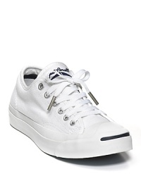 These classic shoes made famous by Jack Purcell are as popular as ever. Canvas low-top sneakers with stripe detail at toe. These classic shoes made famous by Jack Purcell are as popular as ever. Canvas low-top sneakers with stripe detail at toe.