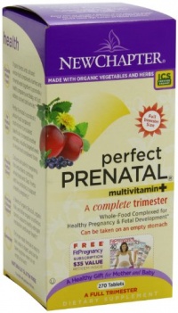 New Chapter Organics Perfect Prenatal Full Trimester Vitamin Tablets, 270-Count New Chapter Organics Perfect Prenatal Full Trimester Vitamin Tablets, 270-Count