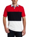 Nautica Men's Short Sleeve Striped Polo