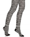 Winter wonderland. Snowflakes and diamonds adorn these adorable Kensie tights that add a Nordic accent to any outfit.