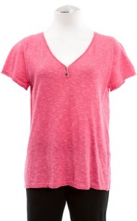 Eileen Fisher Rose Linen Cotton Slub V-Neck Boxy Short Sleeve Shirt Top Small Eileen Fisher Rose Linen Cotton Slub V-Neck Boxy Short Sleeve Shirt Top Small