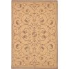 Couristan Recife Veranda Indoor/Outdoor Area Rug - Natural/Cocoa Size - 7.6 ft. Round