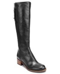 Take pleasure in rocking this sophisticated style. Lucky Brand's Hesper riding boots are smooth and sleek with a full-length outside zipper and braided tassel. Take pleasure in rocking this sophisticated style. Lucky Brand's Hesper riding boots are smooth and sleek with a full-length outside zipper and braided tassel.