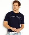 This crisp t-shirt from Nautica is simple summer style for your wardrobe.