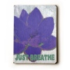 Just Breathe 12x16 Artistic Planked Wood Sign by Lisa Weedn