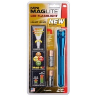 MAGLITE SP2211H 2-AA Cell Mini LED Flashlight with Holster, Blue MAGLITE SP2211H 2-AA Cell Mini LED Flashlight with Holster, Blue