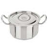 Art and Cuisine Professionnelle Series Stainless Steel Stock Pot with Lid, 9.7-Quart