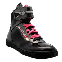 Diesel Women's DS 00YG13 PS193 H2846 Flashy W Black Pink Lemonade Lace up Hightop Sneakers Diesel Women's DS 00YG13 PS193 H2846 Flashy W Black Pink Lemonade Lace up Hightop Sneakers