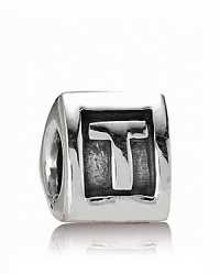 Add meaningful initials to your PANDORA bracelet with sterling silver alpha charms. Add meaningful initials to your PANDORA bracelet with sterling silver alpha charms.