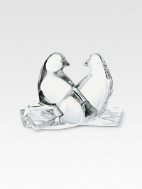 Peace, tranquility and love...all are apparent in this beautifully sculpted paperweight sculpted in pure lead crystal. 4W X 3H Hand wash Made in France Peace, tranquility and love...all are apparent in this beautifully sculpted paperweight sculpted in pure lead crystal. 4W X 3H Hand wash Made in France