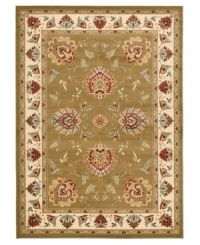 Bring the brilliance of ancient Persian textile design home with the green and ivory Lyndhurst area rug from Safavieh. Crafted from soft polypropylene, this rug radiates timeless allure with the added convenience of easy-care construction. (Clearance) Bring the brilliance of ancient Persian textile design home with the green and ivory Lyndhurst area rug from Safavieh. Crafted from soft polypropylene, this rug radiates timeless allure with the added convenience of easy-care construction. (Clearance)