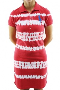 Ralph Lauren Sport Women's Polo Dress Red Tie Dye Large Pony w/Cap Sleeves-Small Ralph Lauren Sport Women's Polo Dress Red Tie Dye Large Pony w/Cap Sleeves-Small