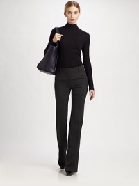 Slight bootcut gives a modern edge to this clean pant style. Belt loopsZip flyLinedInseam, about 37WoolDry cleanImported of Italian fabricModel shown is 5'11 (180cm) wearing US size 4. Slight bootcut gives a modern edge to this clean pant style. Belt loopsZip flyLinedInseam, about 37WoolDry cleanImported of Italian fabricModel shown is 5'11 (180cm) wearing US size 4.