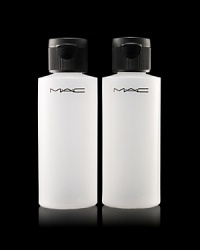 Set of two small travel bottles in a pack. Features fill lines and secure cap. Squeezable. Ideal for fluids or emulsions. Set of two small travel bottles in a pack. Features fill lines and secure cap. Squeezable. Ideal for fluids or emulsions.