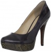 Enzo Angiolini Women's Smiles3 Platform Pump,Dark Grey,9 M US